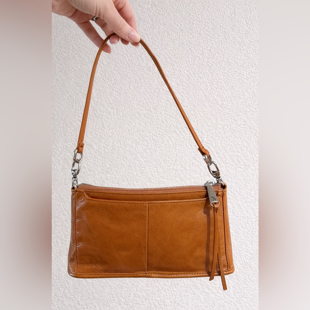 Hobo Small Brown Leather Shoulder Bag